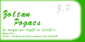 zoltan pogacs business card